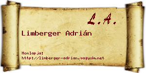 Limberger Adrián névjegykártya